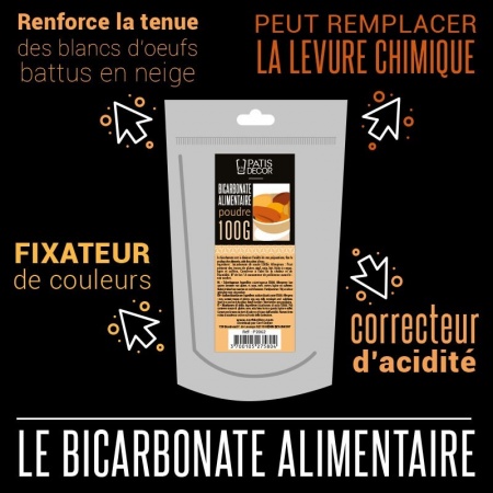 Bicarbonate alimentaire 100 g