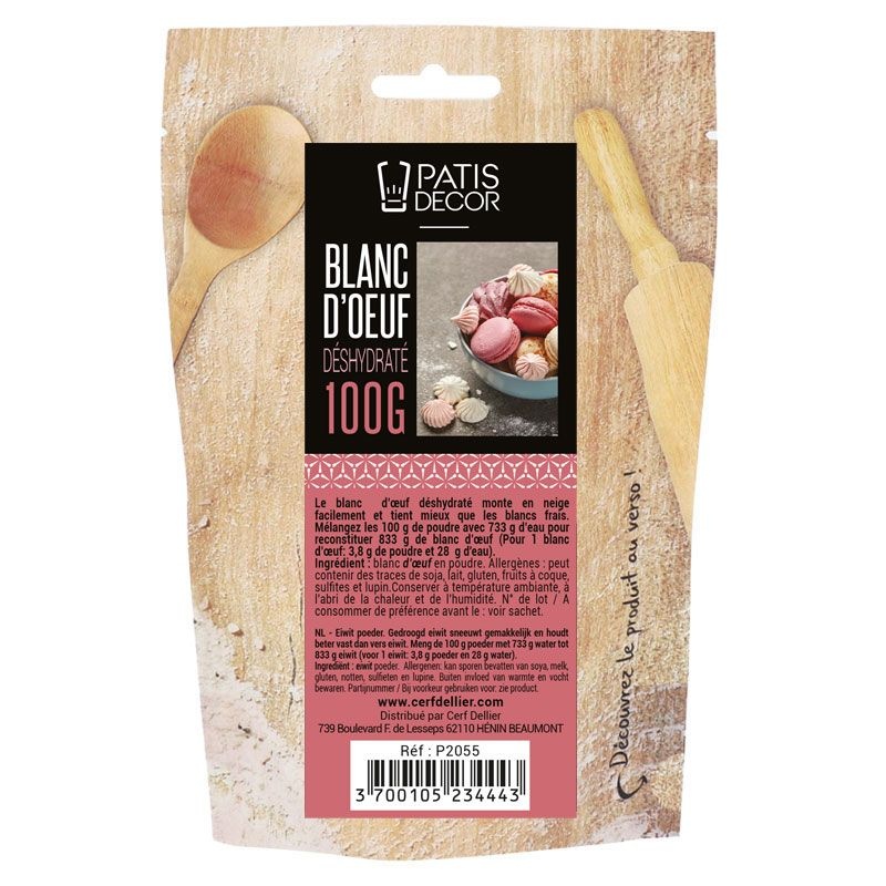 Blanc d'oeufs en poudre Ovipac en seau de 1 kg - Autre