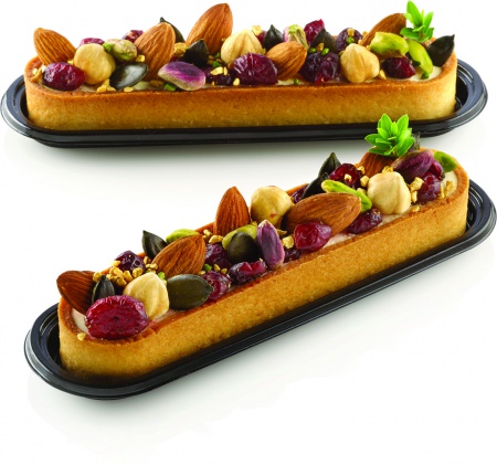 Cadre oblong à tarte perforé 14,5 cm