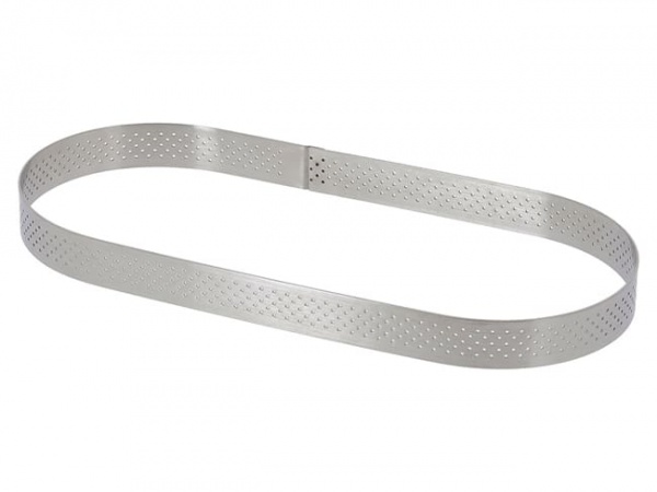 Cadre oblong � tarte perfor� 30 x 11 cm
