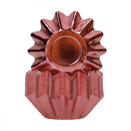 Caissette fleur rose gold x48