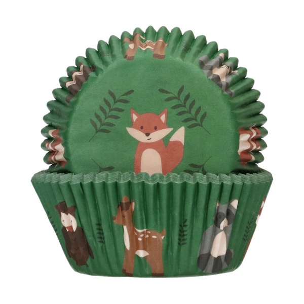 Caissettes � cupcakes animaux de la for�t