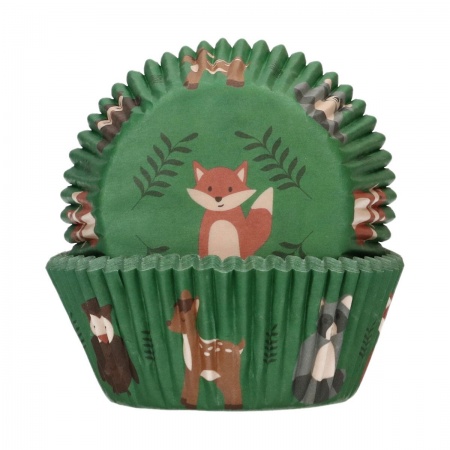 Caissettes à cupcakes animaux de la forêt