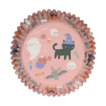 Caissettes à cupcakes Halloween rose