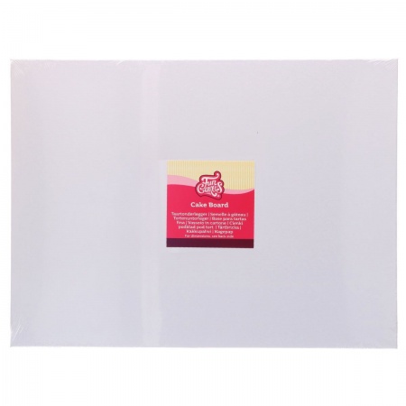 Cake board rectangle 40 cm sur 30 cm blanc