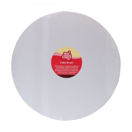 Cake drum rond 40 cm blanc