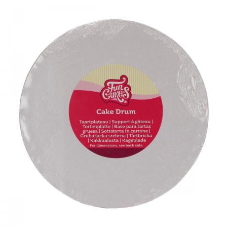Cake drum rond blanc 20 cm