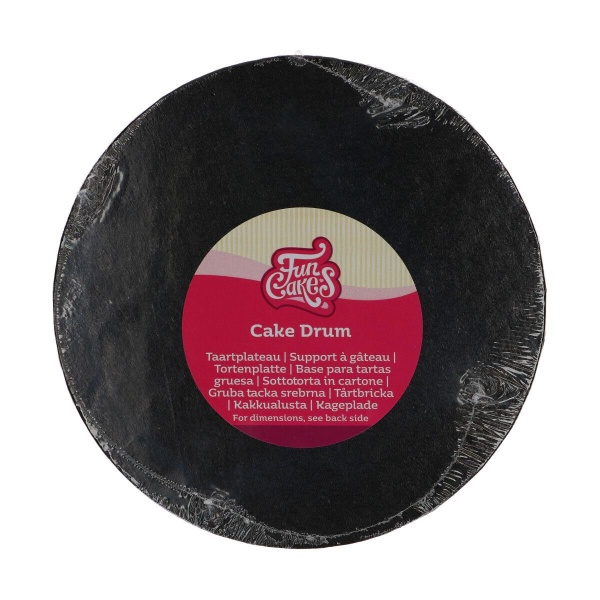Cake drum rond noir 20 cm