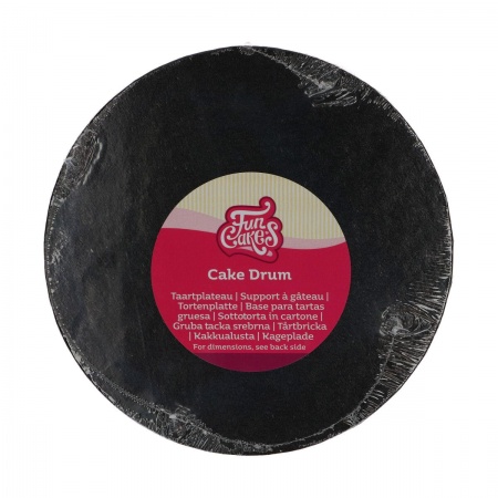Cake drum rond noir 20 cm