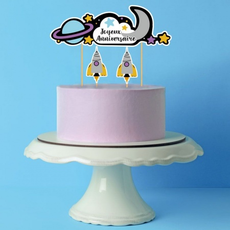 Cake topper Galaxie, espace