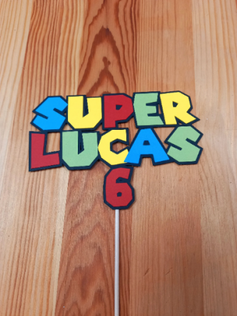 Cake topper Super Mario