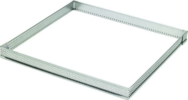 Carr� � tarte perfor� 22 cm, hauteur 2 cm
