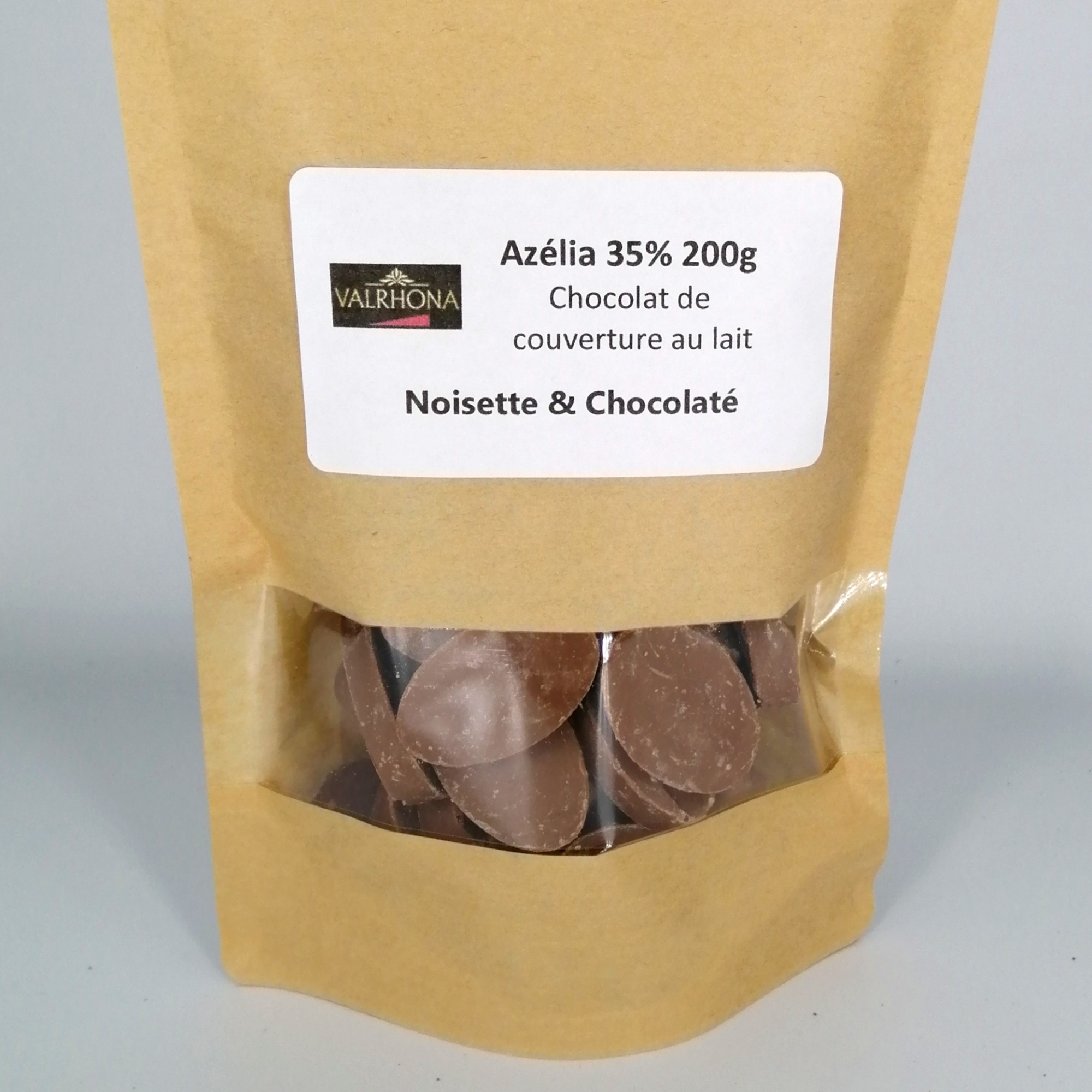 Chocolat au lait et noisettes Azélia 35% 500 g - Meilleur du Chef