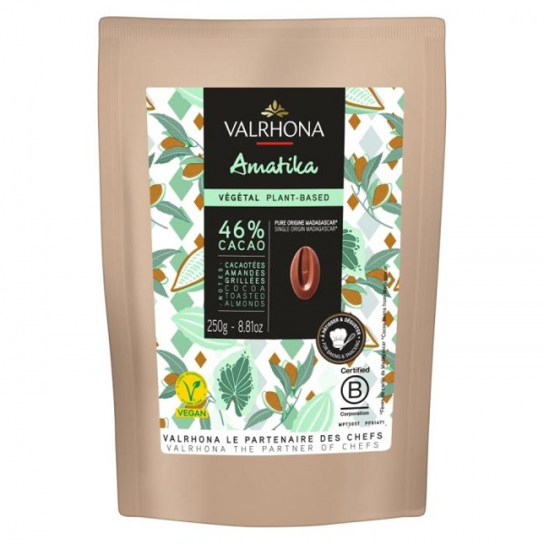 Chocolat lait v�g�tal Amatika 250g