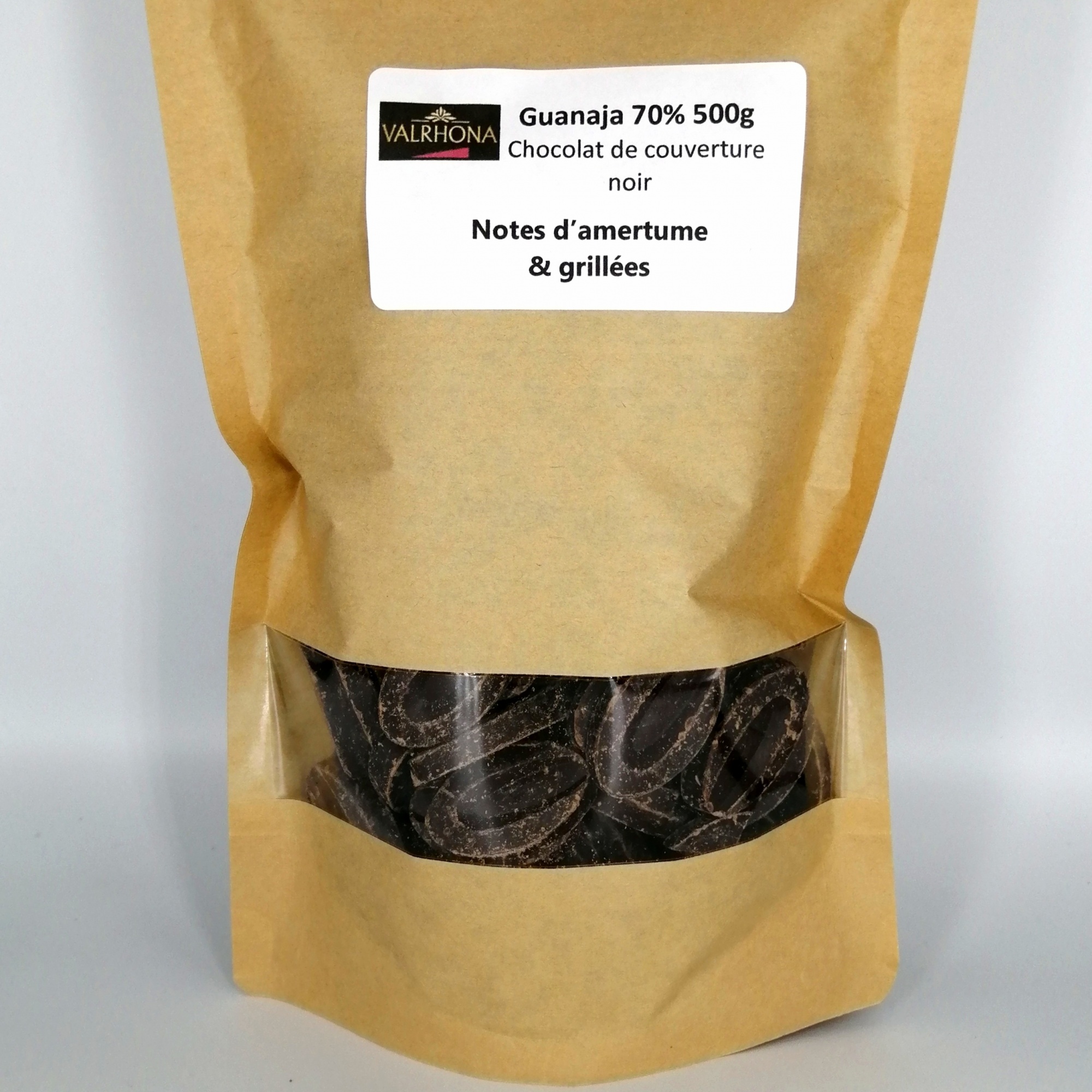 Sac de fèves chocolat noir Guanaja 70% Valrhona