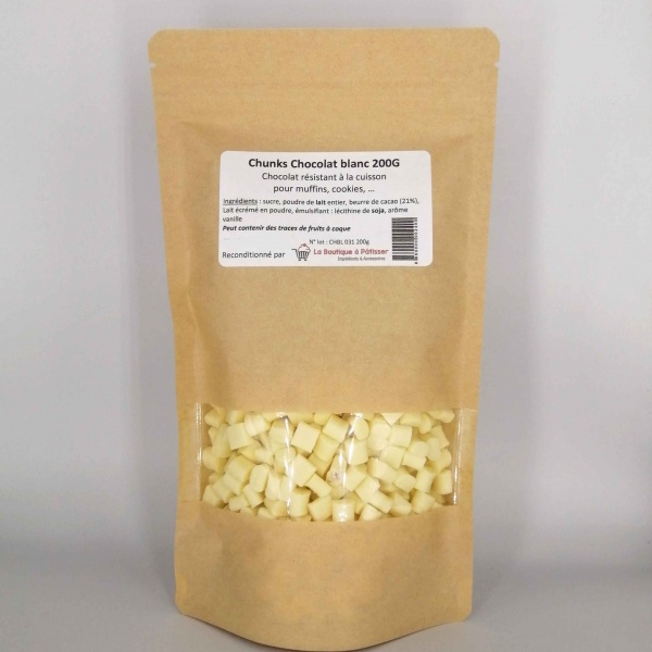 Chunks chocolat blanc 200 g