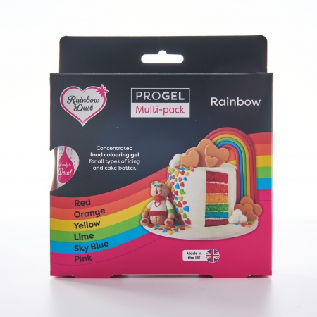 Colorant  en gel ProGel x 6 Arc en Ciel