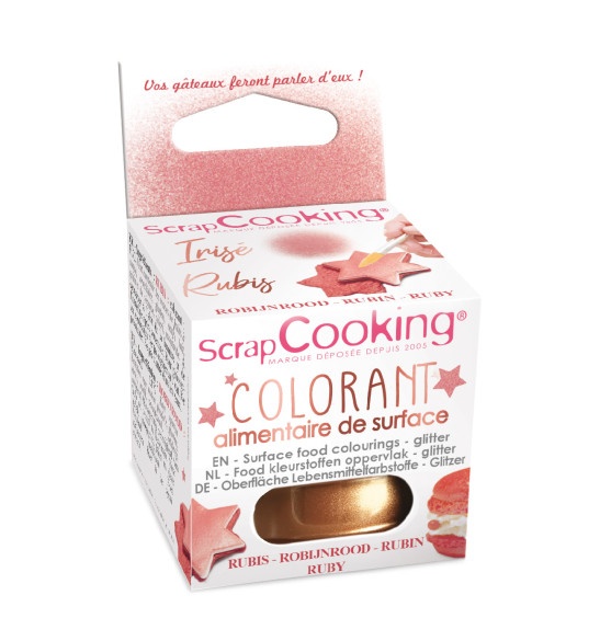 Scrapcooking - Colorant Alimentaire Chocolat Rouge 5 g - Les