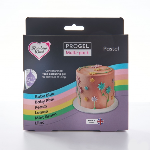 Colorant en gel ProGel x 6 Pastel