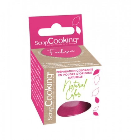 Colorant naturel en poudre rose fuchsia