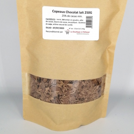 Copeaux de chocolat au lait 250 g