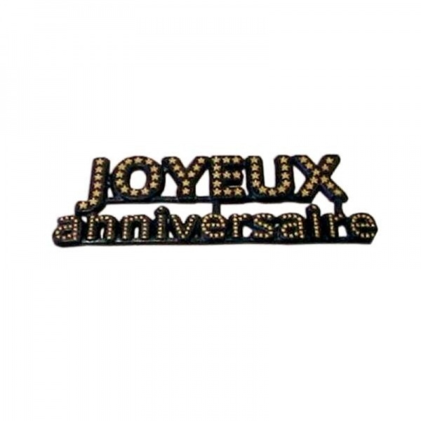D�cor Joyeux anniversaire en plastique