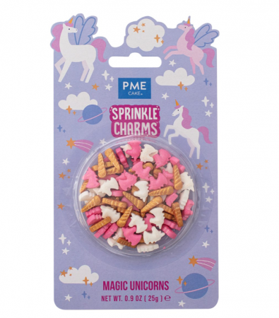 D&eacute;cor licorne en sucre 25g