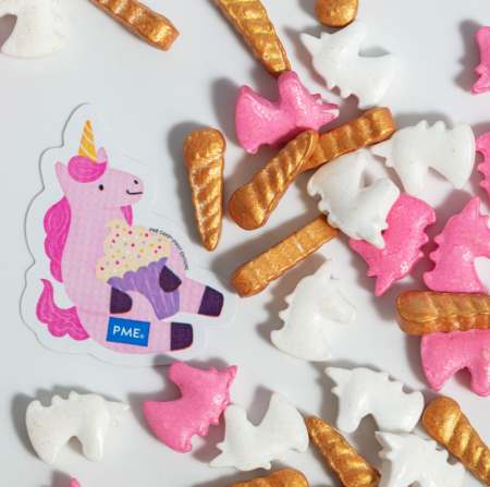 D&eacute;cor licorne en sucre 25g