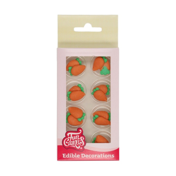 D�coration en sucre carottes x 16