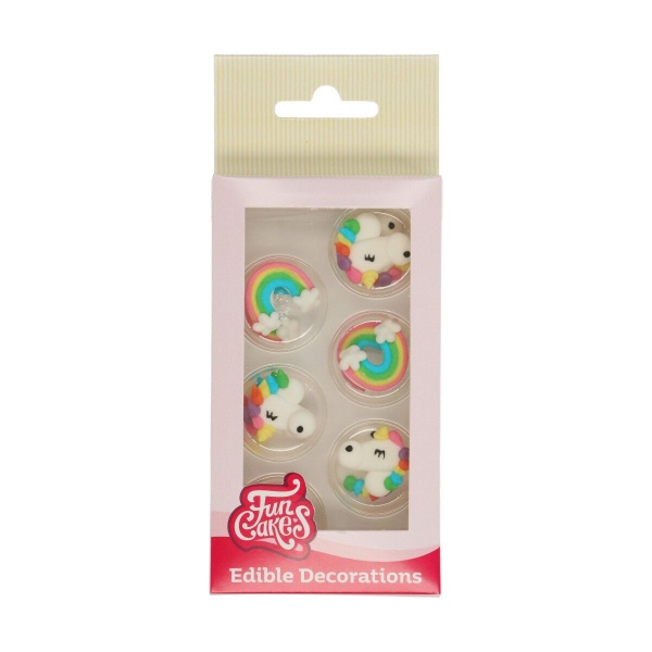 D�cors en sucre licorne, arc en ciel