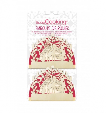 Embout de bûche en bois