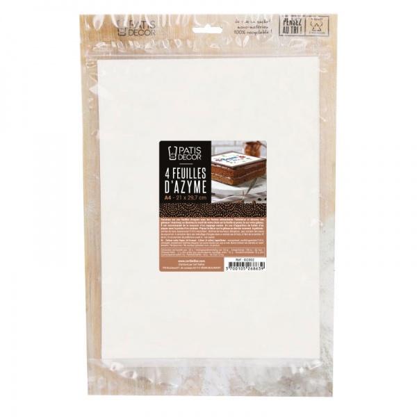 Feuille d\'azyme d�cor x4