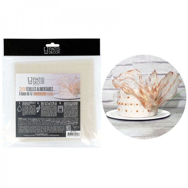 Feuille de riz sp�cial d�cor