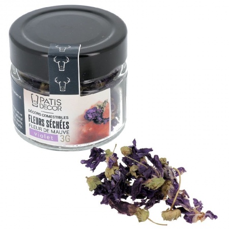 Fleurs de mauve séchées alimentaire