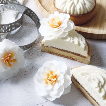 Fleurs en azyme camélias x4