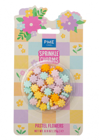 Fleurs en sucre pastel 25g