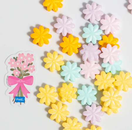 Fleurs en sucre pastel 25g