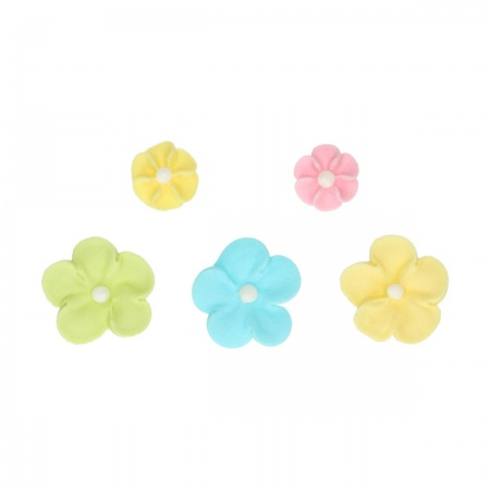 Fleurs en sucre pastel x32