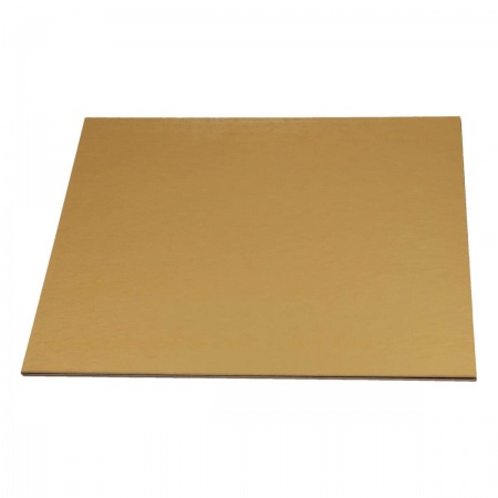 Fond carton carré or 30 cm