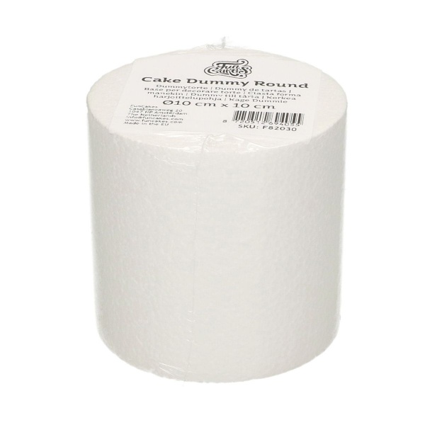 G�teau polystyr�ne rond 10 cm, hauteur 10 cm