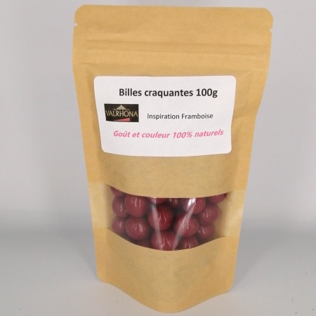 Grosses billes craquantes framboise 100g