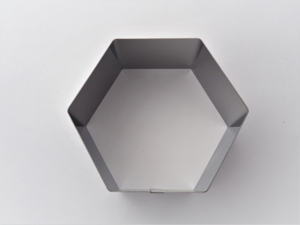Barre Hexagonale INOX 23 Sur Plats - Longueur 375 Mm - Inoxydable - Neuf