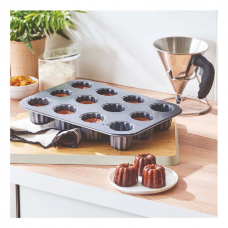 Moule 12 cannelés anti-adhésif