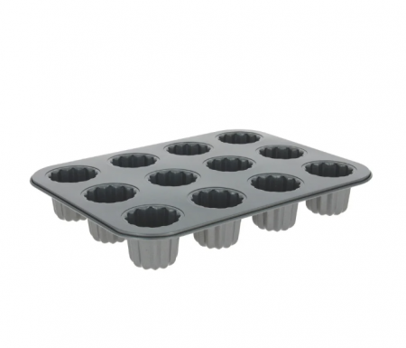 Moule 12 cannelés anti-adhésif
