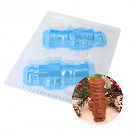 Moule à chocolat casse-noisette en 3 parties