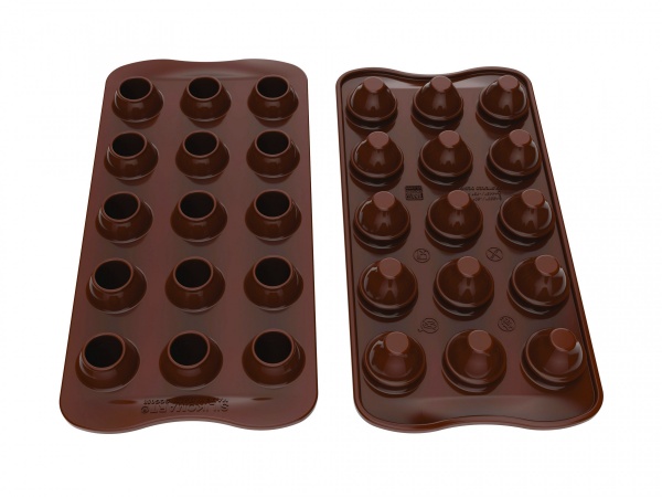Moule chocolat en plastique rigide ou en silicone pour faire des