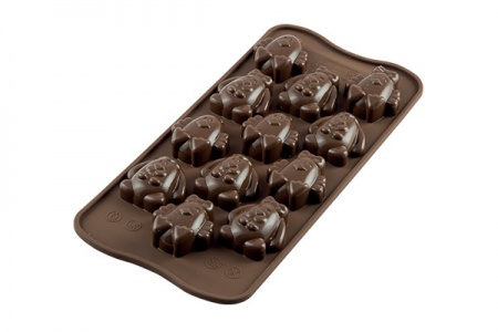 Moule à chocolat en silicone personnages de Pâqes