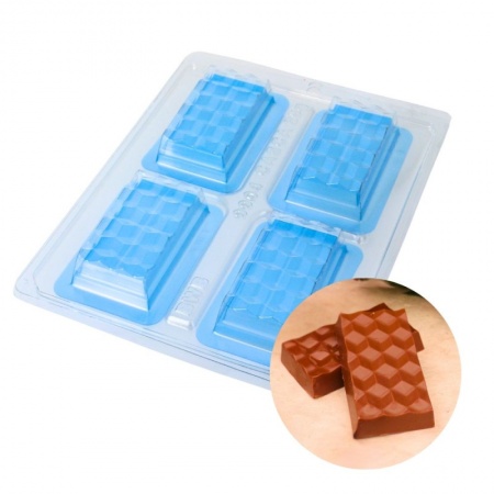 Moule à chocolat mini tablette en 3 parties