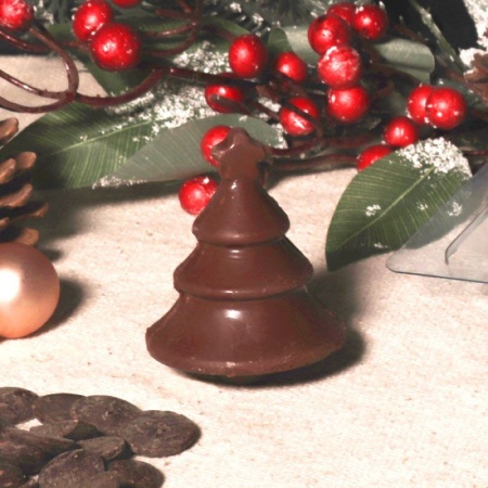 Moule à chocolat sapin de Noël en 3 parties