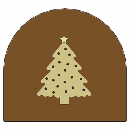 Moule à embout de bûche PVC sapin
